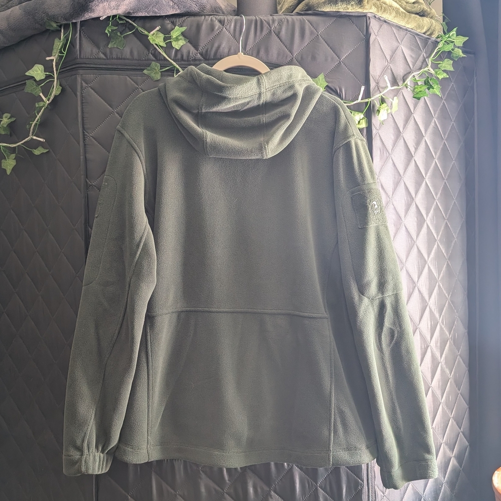 Green Fleece Zip-Up Jacket - Picture 4 of 4